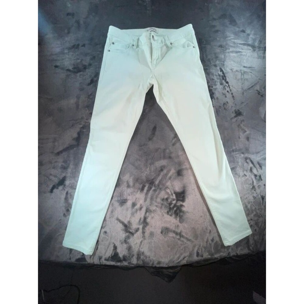 Express Light Green Skinny Jeans Woman Size 29”
